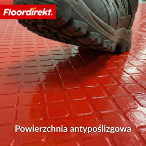 Wykładzina PVC | Check Quadra | Wzór kwadratowy | Antypoślizgowa i łatwa w czyszczeniu | Na metry / cięcie na wymiar | Szerokość 110 cm