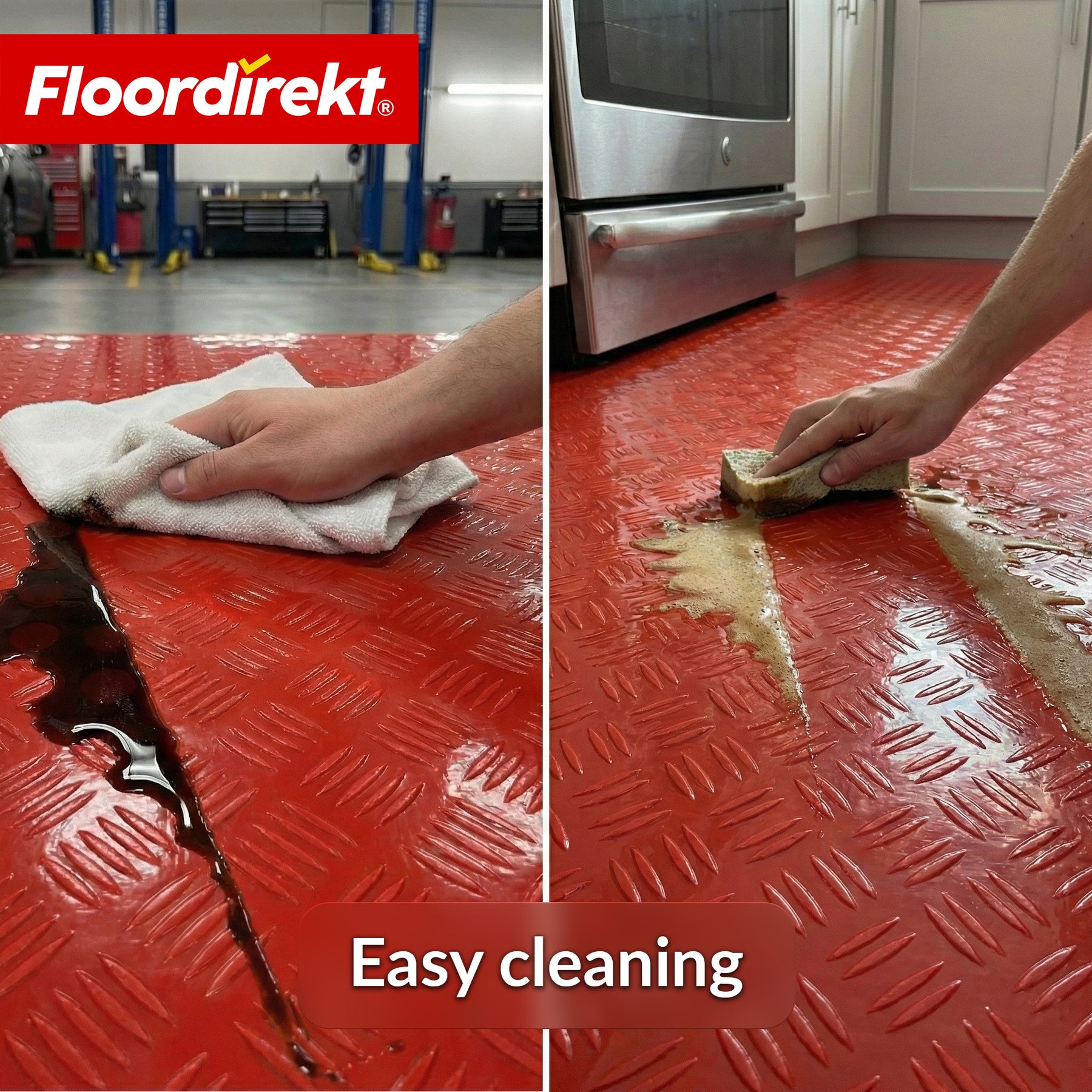 Wykładzina PVC | Bullet | Wzór blachy ryflowanej | Antypoślizgowa & Łatwa w czyszczeniu | Na metry / Cięcie na wymiar | Szerokość 110 cm