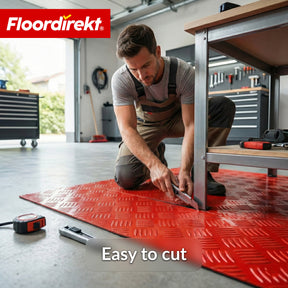 Wykładzina PVC | Bullet | Wzór blachy ryflowanej | Antypoślizgowa & Łatwa w czyszczeniu | Na metry / Cięcie na wymiar | Szerokość 110 cm