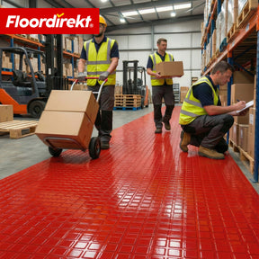 Wykładzina PVC | Check Quadra | Wzór kwadratowy | Antypoślizgowa i łatwa w czyszczeniu | Na metry / cięcie na wymiar | Szerokość 110 cm