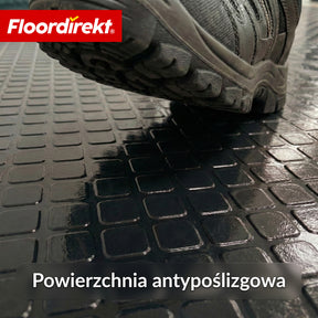 Wykładzina PVC | Check Quadra | Wzór kwadratowy | Antypoślizgowa i łatwa w czyszczeniu | Na metry / cięcie na wymiar | Szerokość 110 cm