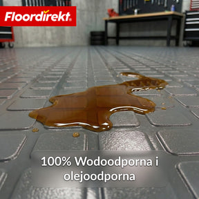 Wykładzina PVC | Check Quadra | Wzór kwadratowy | Antypoślizgowa i łatwa w czyszczeniu | Na metry / cięcie na wymiar | Szerokość 110 cm