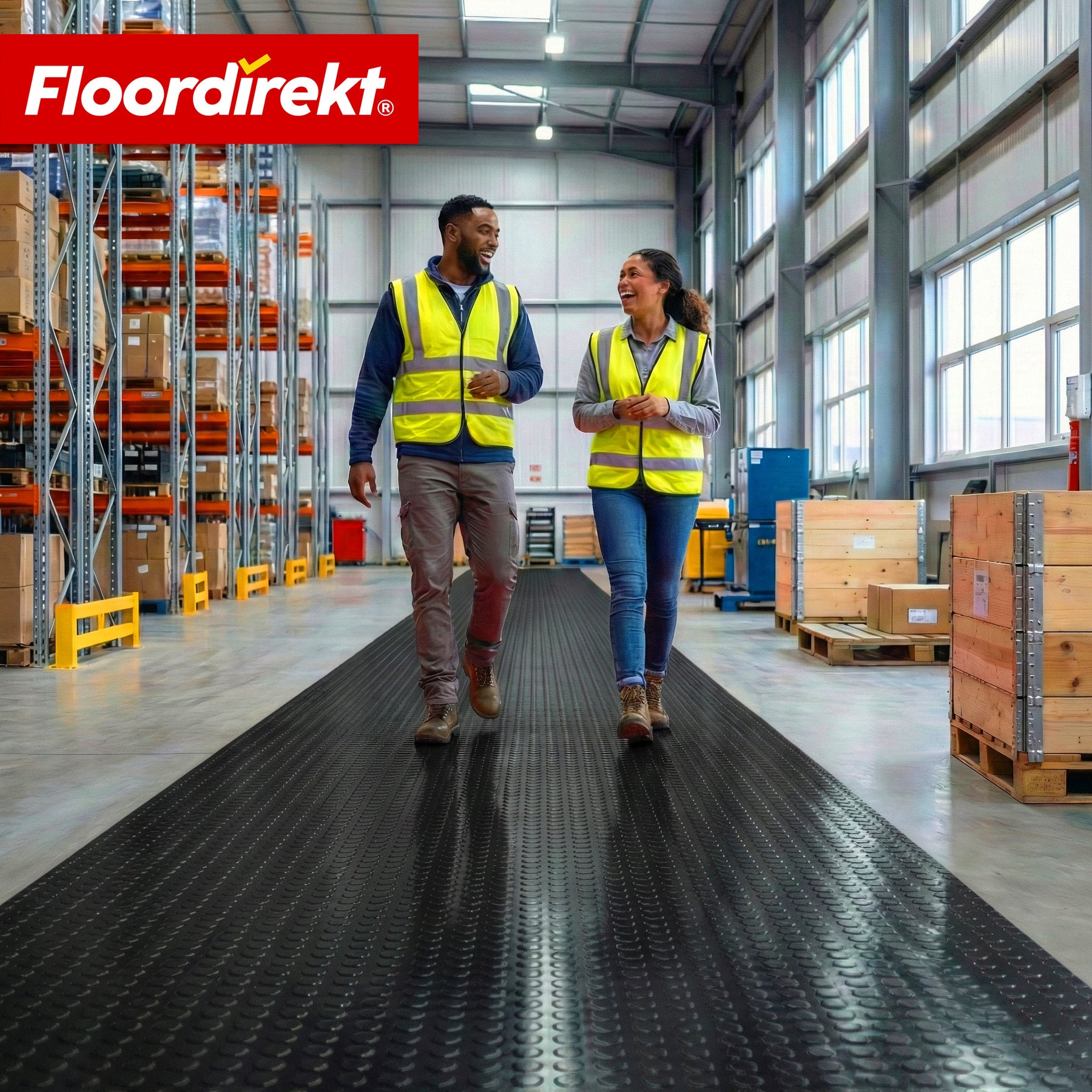 PVC wykładzina podłogowa | Coin Mirror | faktura coin (płaskie wypustki) | antypoślizgowa i łatwa w pielęgnacji | na metry / cięcie na wymiar | szerokość 110 cm