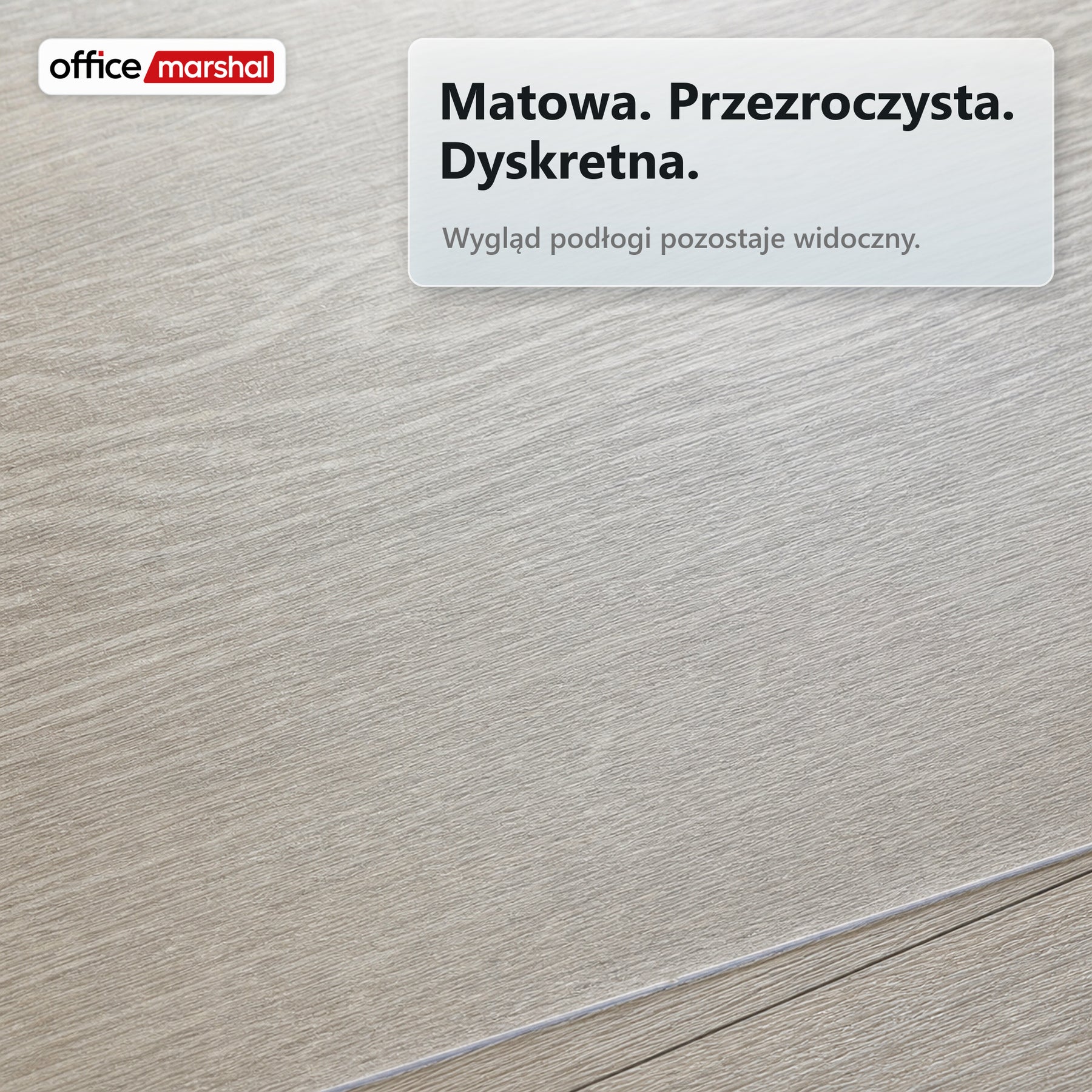 Mata ochronna na podłogę Floorfit na wymiar | Matowa przezroczysta | Do parkietu, paneli i podłóg winylowych