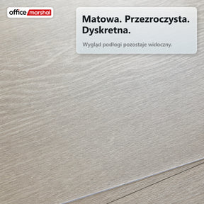 Mata ochronna na podłogę Floorfit na wymiar | Matowa przezroczysta | Do parkietu, paneli i podłóg winylowych