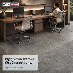 Mata ochronna na podłogę Floorfit na wymiar | Matowa przezroczysta | Do parkietu, paneli i podłóg winylowych