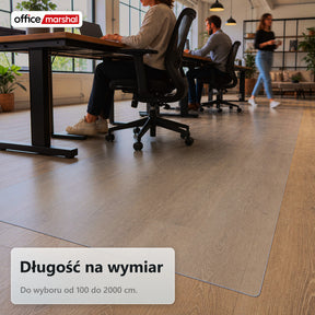 Mata ochronna na podłogę Floorfit na wymiar | Matowa przezroczysta | Do parkietu, paneli i podłóg winylowych