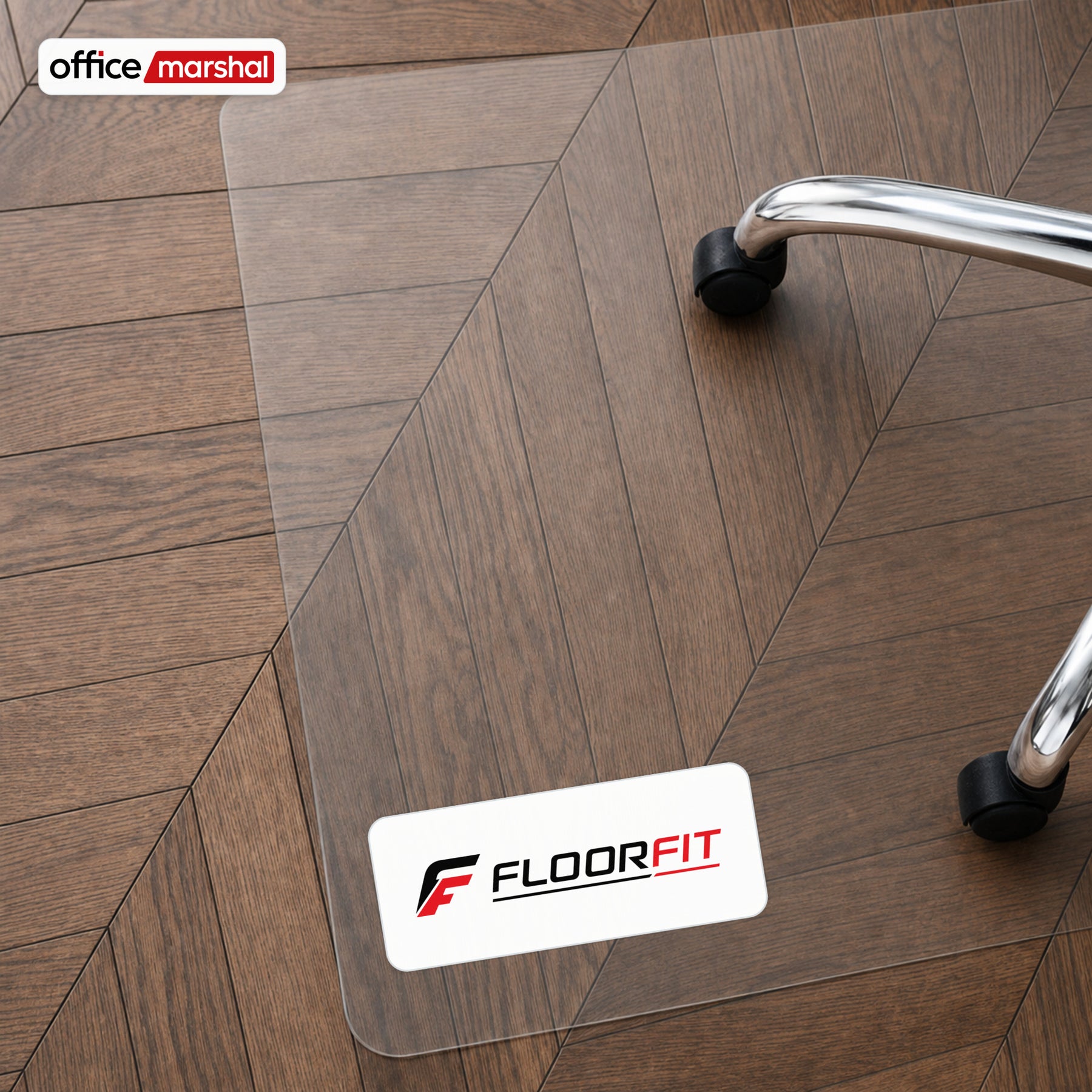 Mata ochronna na podłogę Floorfit na wymiar | Matowa przezroczysta | Do parkietu, paneli i podłóg winylowych