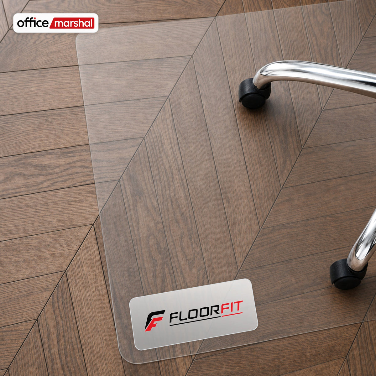 ✂ Mata ochronna na podłogę Floorfit na wymiar | Matowa przezroczysta | Do parkietu, paneli i podłóg winylowych