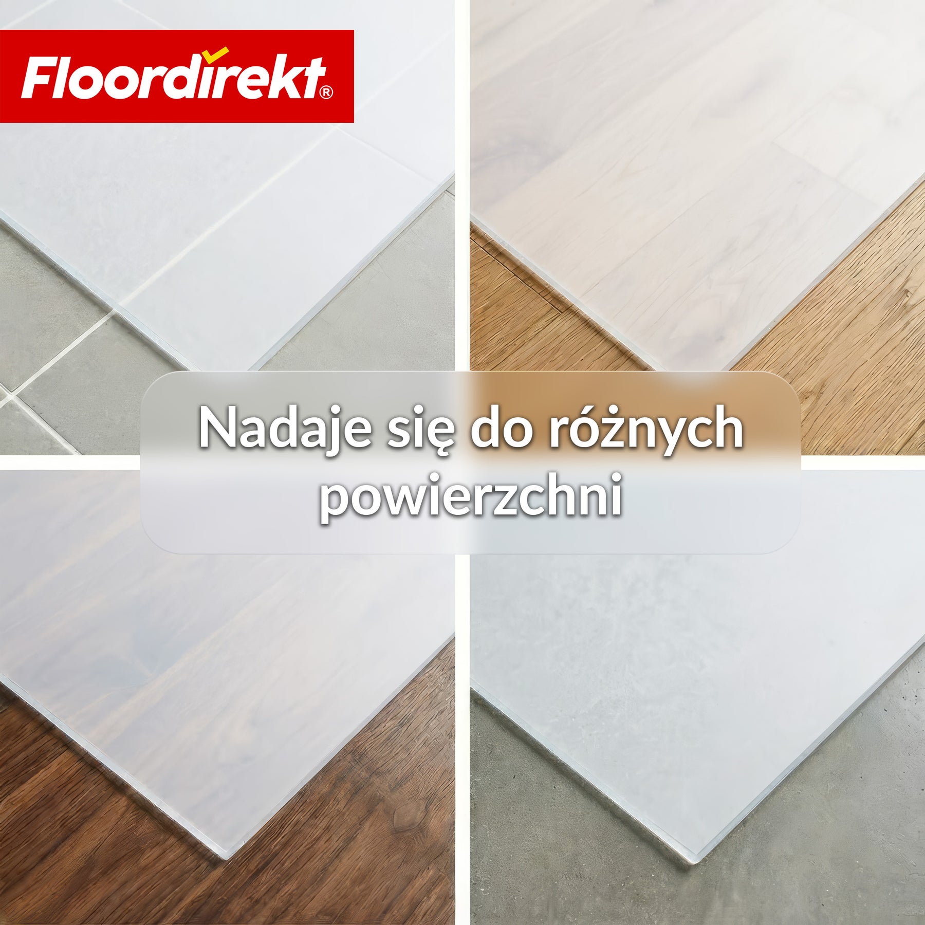 Mata ochronna na podłogę | Neo Milky | Półprzezroczysta mata pod krzesło biurowe w kolorze mlecznym na wymiar do twardych podłóg