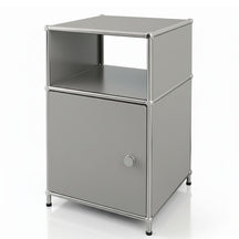 Regał metalowy | Concept Epure MK-040 | 3-poziomowy regał do przechowywania z drzwiami i półkami | Dostępny w kilku kolorach