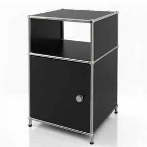 Regał metalowy | Concept Epure MK-040 | 3-poziomowy regał do przechowywania z drzwiami i półkami | Dostępny w kilku kolorach