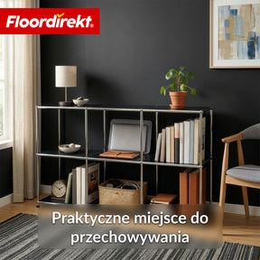 Regał metalowy | Concept Epure MK-018 | Otwarty regał stojący z 3 półkami | Regał kuchenny, biurowy i do salonu