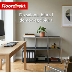 Regał metalowy | Concept Epure MK-018 | Otwarty regał stojący z 3 półkami | Regał kuchenny, biurowy i do salonu