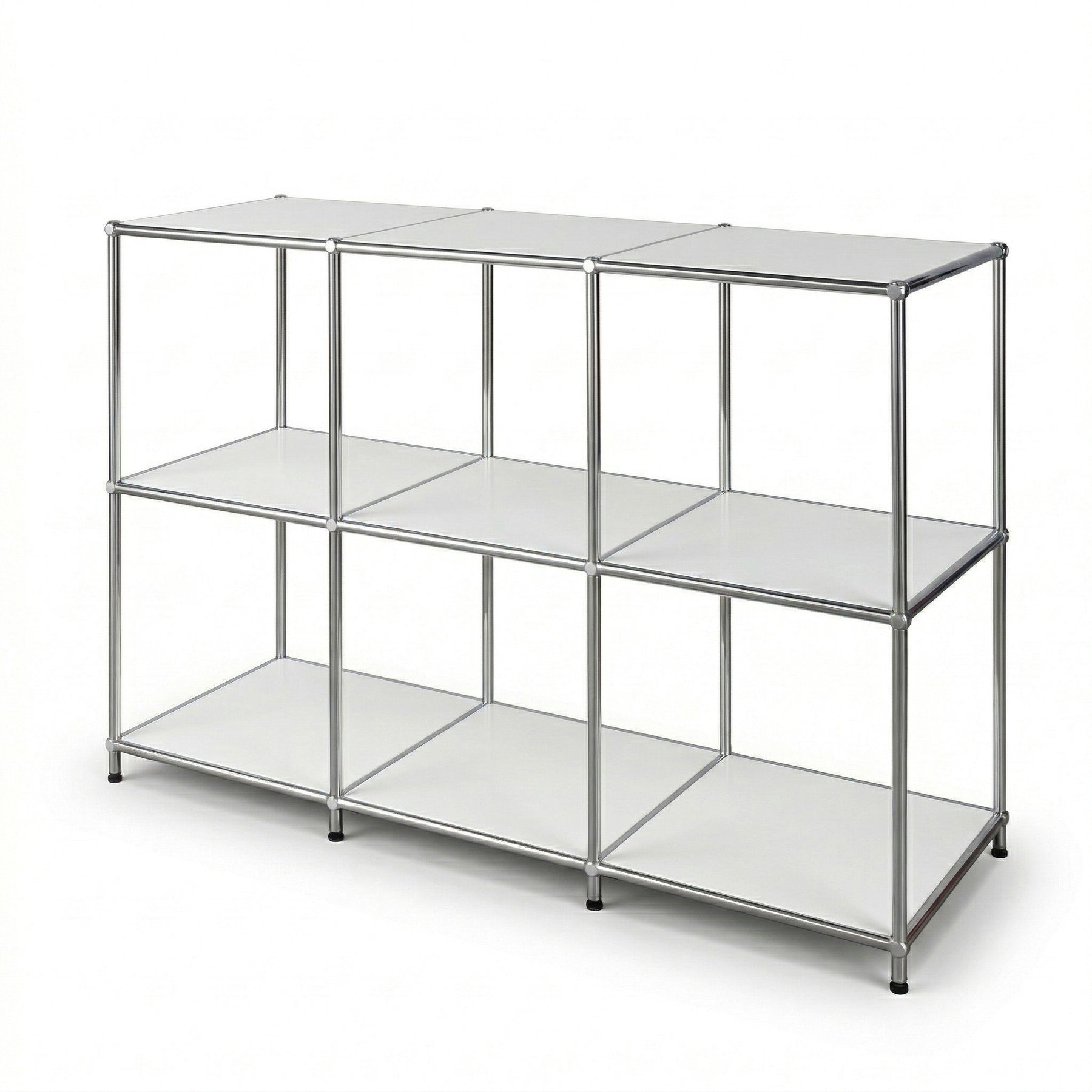 Regał metalowy | Concept Epure MK-018 | Otwarty regał stojący z 3 półkami | Regał kuchenny, biurowy i do salonu