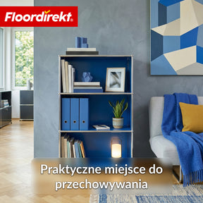 Metallowy regał | Concept Epure MK-101 | Regał stojący 4 półki | Regał na książki z bocznymi ściankami | Nowoczesny regał do przechowywania