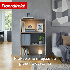 Metallowy regał | Concept Epure MK-101 | Regał stojący 4 półki | Regał na książki z bocznymi ściankami | Nowoczesny regał do przechowywania