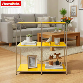 Regał metalowy | Concept Epure MK-027 | Otwarta 3-poziomowa komoda i regał | Dostępny w kilku kolorach