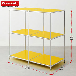 Regał metalowy | Concept Epure MK-027 | Otwarta 3-poziomowa komoda i regał | Dostępny w kilku kolorach