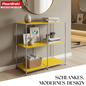 Regał metalowy | Concept Epure MK-027 | Otwarta 3-poziomowa komoda i regał | Dostępny w kilku kolorach