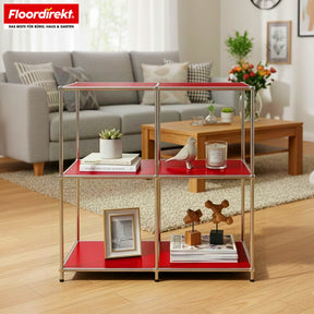 Regał metalowy | Concept Epure MK-027 | Otwarta 3-poziomowa komoda i regał | Dostępny w kilku kolorach