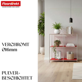 Regał metalowy | Concept Epure MK-027 | Otwarta 3-poziomowa komoda i regał | Dostępny w kilku kolorach