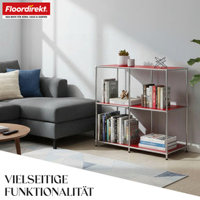 Regał metalowy | Concept Epure MK-027 | Otwarta 3-poziomowa komoda i regał | Dostępny w kilku kolorach