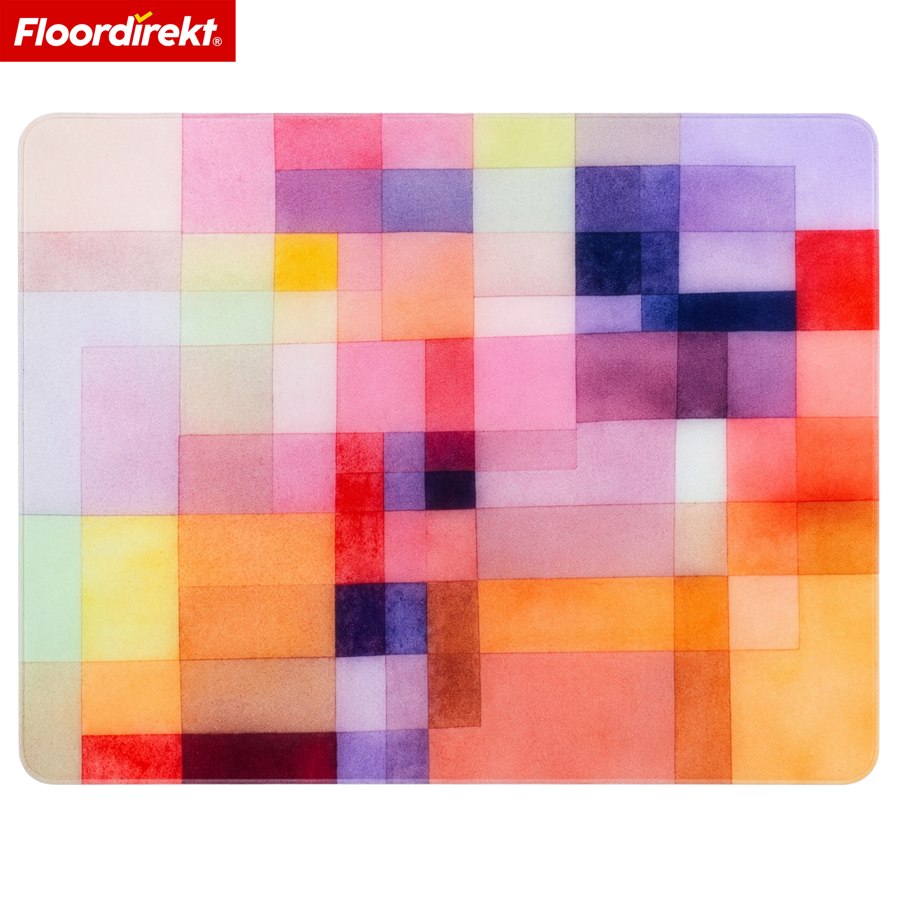 Designowa mata ochronna na podłogę | Wytrzymała podkładka pod krzesło biurowe ze specjalnego PVC do biura i home office | 80 x 118 cm