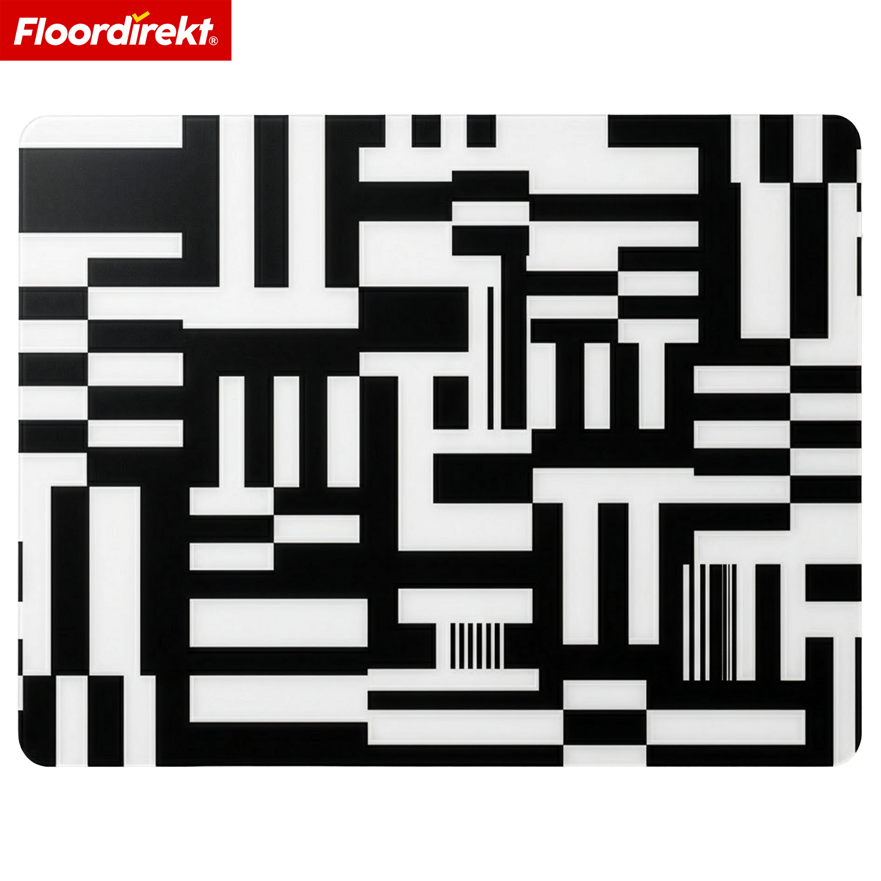 Designowa mata ochronna na podłogę | Wytrzymała podkładka pod krzesło biurowe ze specjalnego PVC do biura i home office | 80 x 118 cm