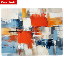 Designowa mata ochronna na podłogę | Wytrzymała podkładka pod krzesło biurowe ze specjalnego PVC do biura i home office | 80 x 118 cm