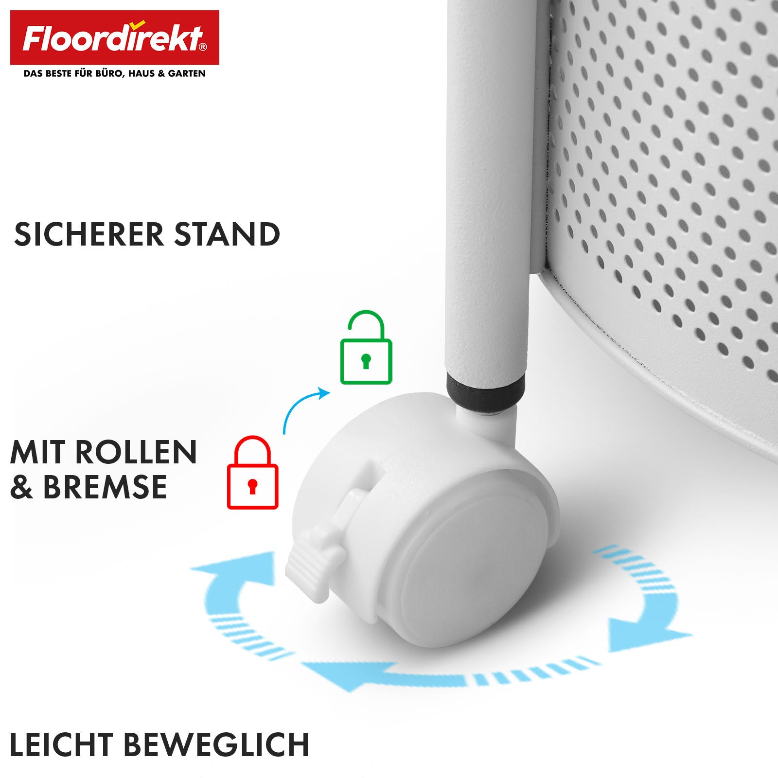 Wózek | Henry | Wózek kuchenny ze stali na kółkach | Wózek serwisowy | 3 lub 5 poziomów | Biały & Czarny