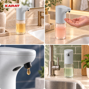 Automatyczny dozownik mydła w płynie | Elara | Bezdotykowy dozownik do mydła w płynie | 300 ml | 5 kolorów