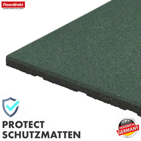 Mata zabezpieczająca przed upadkiem | Play Protect | Antypoślizgowa, wytrzymała gumowa ochrona podłogi | Różne grubości i kolory | 50 x 50 cm
