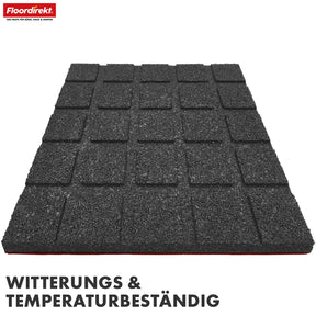 Mata zabezpieczająca przed upadkiem | Play Protect | Antypoślizgowa, wytrzymała gumowa ochrona podłogi | Różne grubości i kolory | 50 x 50 cm