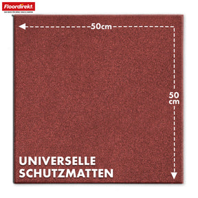 Mata zabezpieczająca przed upadkiem | Play Protect | Antypoślizgowa, wytrzymała gumowa ochrona podłogi | Różne grubości i kolory | 50 x 50 cm