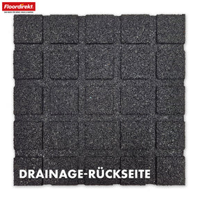 Mata zabezpieczająca przed upadkiem | Play Protect | Antypoślizgowa, wytrzymała gumowa ochrona podłogi | Różne grubości i kolory | 50 x 50 cm