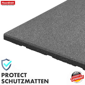 Mata zabezpieczająca przed upadkiem | Play Protect | Antypoślizgowa, wytrzymała gumowa ochrona podłogi | Różne grubości i kolory | 50 x 50 cm