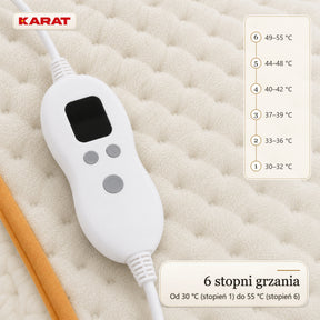 Elektryczny ogrzewacz do stóp | Fjord | 6 poziomów do 55 °C, timer & podszewka Sherpa | 4 kolory