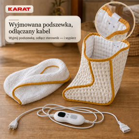 Elektryczny ogrzewacz do stóp | Fjord | 6 poziomów do 55 °C, timer & podszewka Sherpa | 4 kolory
