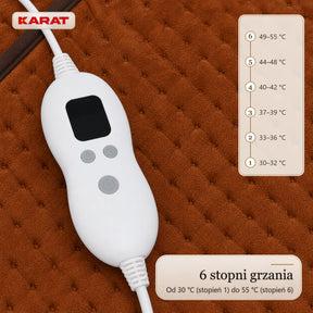 Elektryczny ogrzewacz do stóp | Fjord | 6 poziomów do 55 °C, timer & podszewka Sherpa | 4 kolory