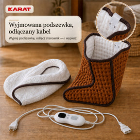 Elektryczny ogrzewacz do stóp | Fjord | 6 poziomów do 55 °C, timer & podszewka Sherpa | 4 kolory