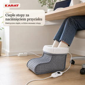 Elektryczny ogrzewacz do stóp | Fjord | 6 poziomów do 55 °C, timer & podszewka Sherpa | 4 kolory