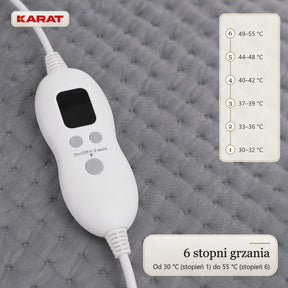 Elektryczny ogrzewacz do stóp | Fjord | 6 poziomów do 55 °C, timer & podszewka Sherpa | 4 kolory