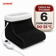 Elektryczny ogrzewacz do stóp | Fjord | 6 poziomów do 55 °C, timer & podszewka Sherpa | 4 kolory
