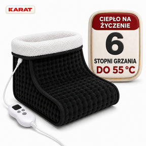 Elektryczny ogrzewacz do stóp | Fjord | 6 poziomów do 55 °C, timer & podszewka Sherpa | 4 kolory