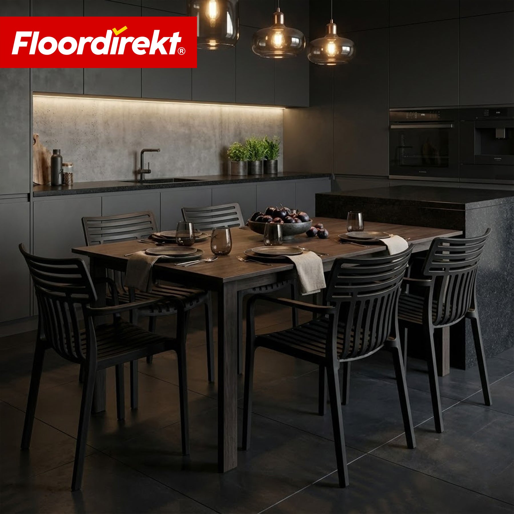 Krzesło ogrodowe | Sitwell | Sztaplowane krzesło designerskie odporne na warunki atmosferyczne i UV do ogrodu, balkonu i tarasu