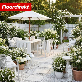 Krzesło ogrodowe | Sitwell | Sztaplowane krzesło designerskie odporne na warunki atmosferyczne i UV do ogrodu, balkonu i tarasu