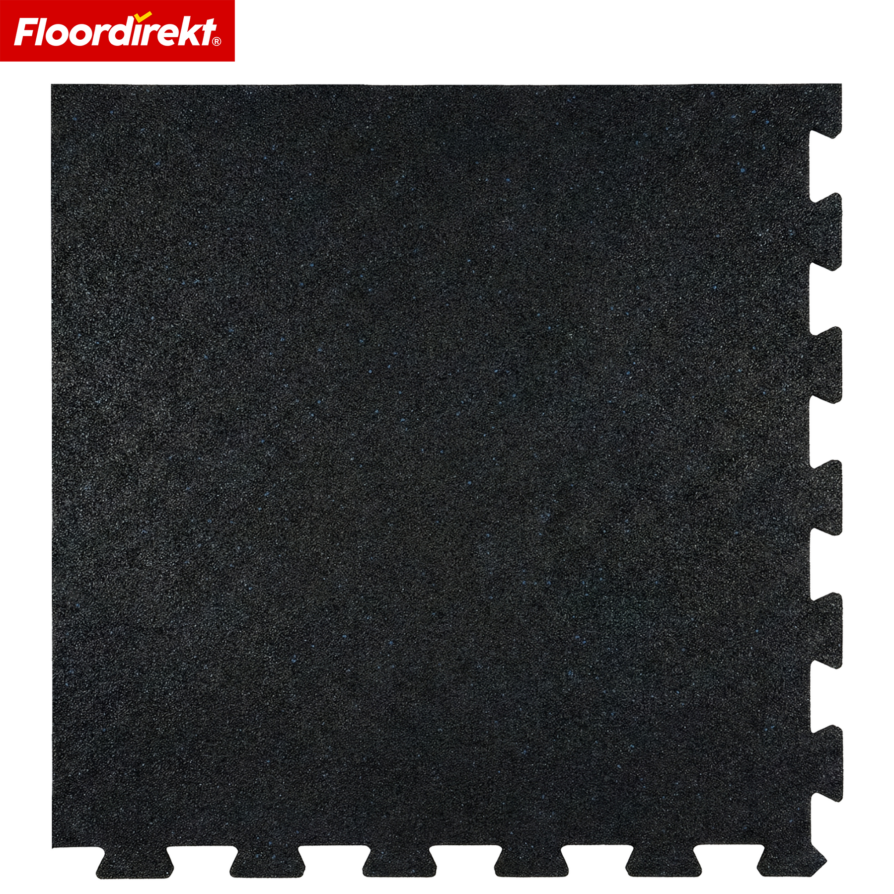 Gumowa mata zatrzaskowa | Wytrzymała mata ochronna pod sprzęt fitness i do stref roboczych | 50 x 50 cm