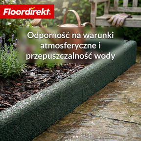 Gumowy krawężnik | Elastyczna obrzeże trawnikowe i obrzeże rabat z recyklingowanej gumy do ogrodu, ścieżek i tarasu