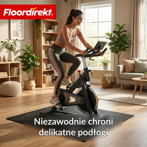 Mata ochronna na podłogę | 100 x 100 cm 10 mm | Mata gumowa pod sprzęt fitness i ciężkie urządzenia